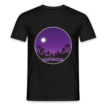 Marokko lila Paradies - Männer T-Shirt - Schwarz - Vorne - AI Model Male 178 light (178cm)