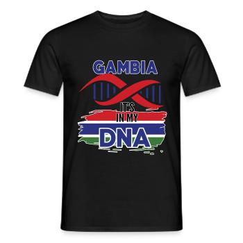 Gambia ist in meiner DNA - Männer T-Shirt - Schwarz - Vorne - AI Model Male 178 light (178cm)