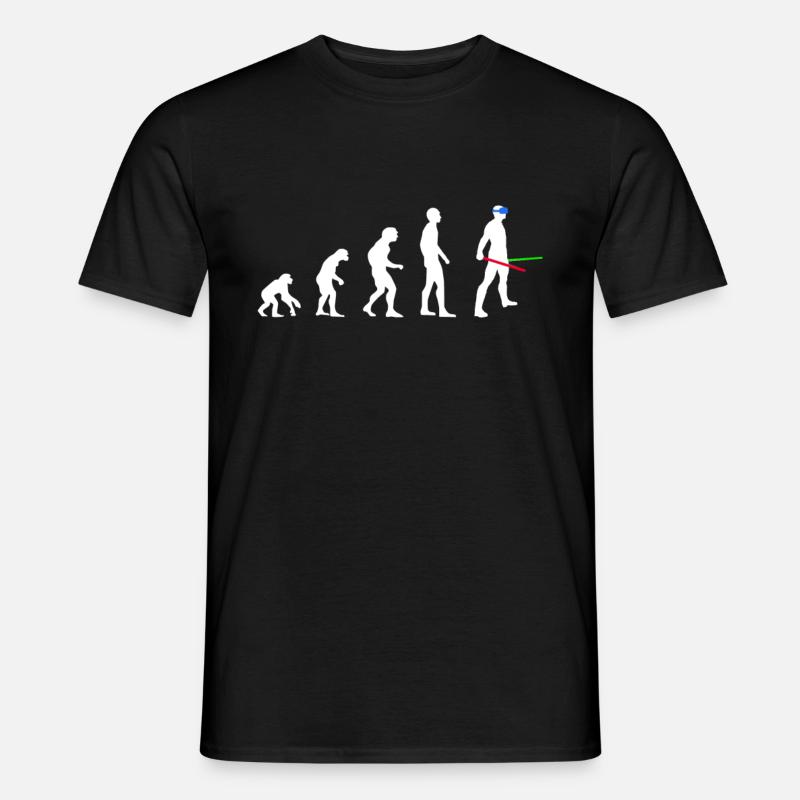 VR Evolution Virtual Reality I Gamer Geschenkidee - Männer T-Shirt - Schwarz