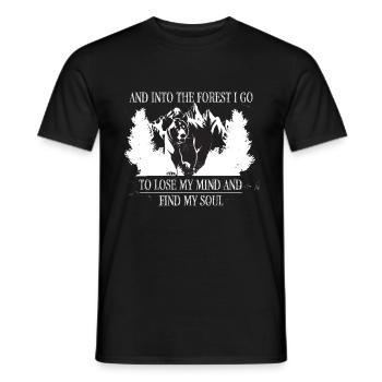 Et dans la forêt, je vais perdre la tête et trouver - T-shirt homme - noir - Devant - AI Model Male 178 light (178cm)