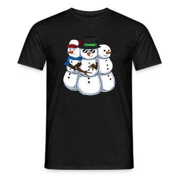 Cool Snowmans Coole Schneemänner - Männer T-Shirt - Schwarz - Vorne - AI Model Male 178 light (178cm)