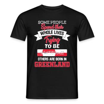 Né au Groenland - T-shirt homme - noir - Devant - AI Model Male 178 light (178cm)