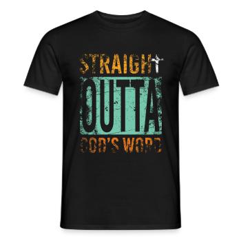 Christ Geschenk - Männer T-Shirt - Schwarz - Vorne - AI Model Male 178 light (178cm)