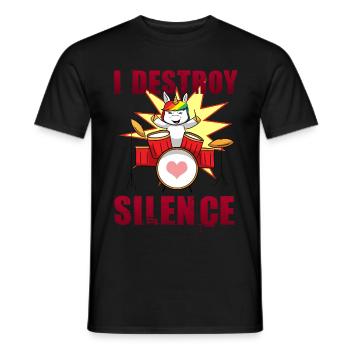 Batteur Batteur Batteur - T-shirt homme - noir - Devant - AI Model Male 178 light (178cm)