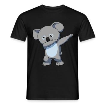 Koala Koala bear - Men's T-Shirt - black - Front - AI Model Male 178 light (178cm)