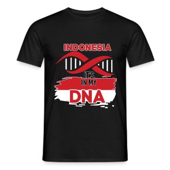 Indonesia is in my DNA - Men's T-Shirt - black - Front - AI Model Male 178 light (178cm)