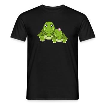 Schildkröten - Männer T-Shirt - Schwarz - Vorne - AI Model Male 178 light (178cm)