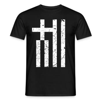 Greece Flag - Men's T-Shirt - black - Front - AI Model Male 178 light (178cm)