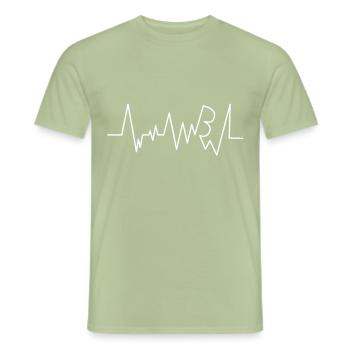 BWL - Männer T-Shirt - Sage - Vorne - AI Model Male 178 light (178cm)