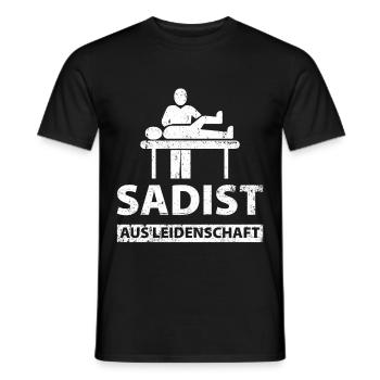 Physiothérapeute physiothérapie physiothérapie - T-shirt homme - noir - Devant - AI Model Male 178 light (178cm)