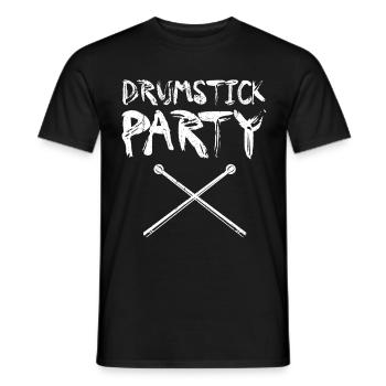 Drummer Drum Drum Drums - Men's T-Shirt - black - Front - AI Model Male 178 light (178cm)