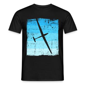 Glider pilot - Men's T-Shirt - black - Front - AI Model Male 178 light (178cm)