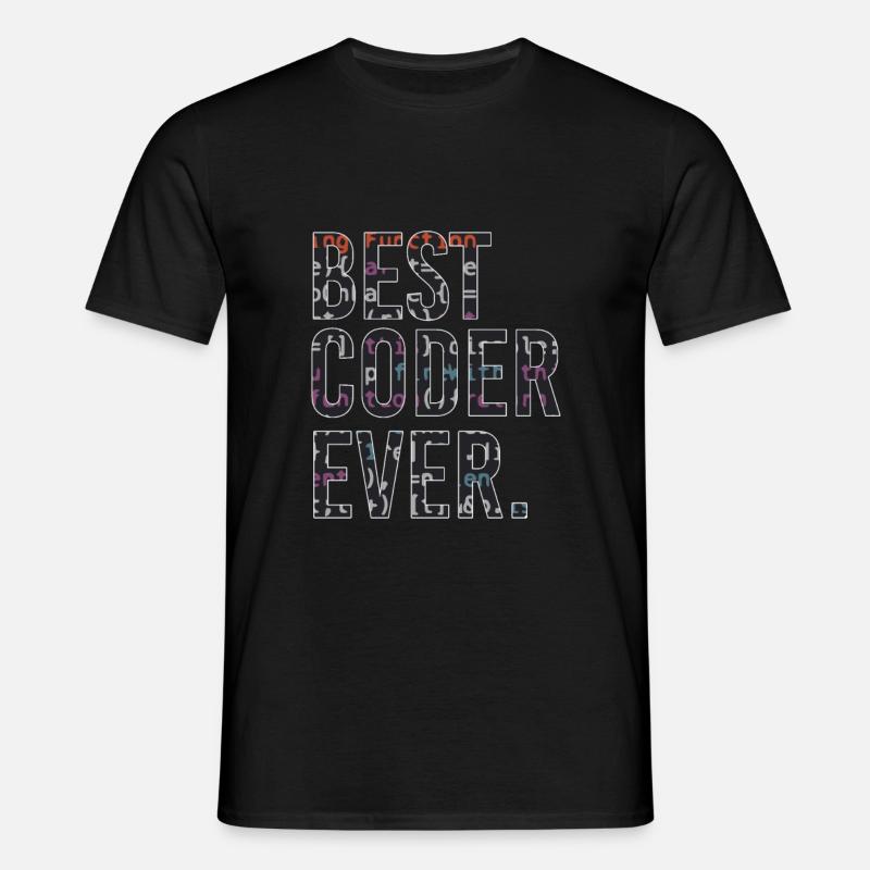 Best programmer code coder - Men's T-Shirt - black