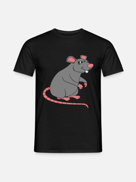rat - T-shirt homme - noir