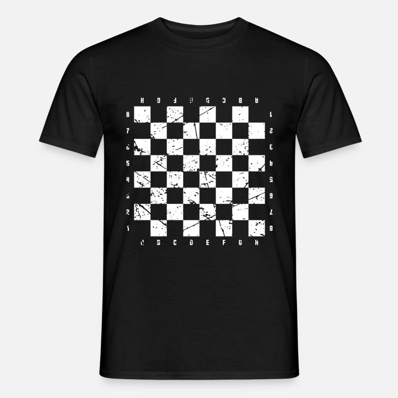 Chessboard Schachbrett Kostüm - Männer T-Shirt - Schwarz