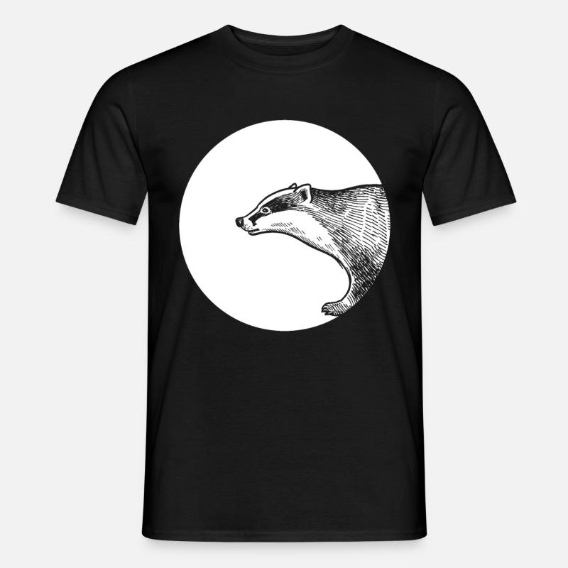 Dachs - Männer T-Shirt - Schwarz