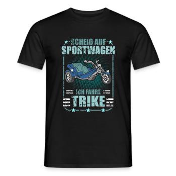 Triker Spruch Lustig Trike Dreirad - Männer T-Shirt - Schwarz - Vorne - AI Model Male 178 light (178cm)
