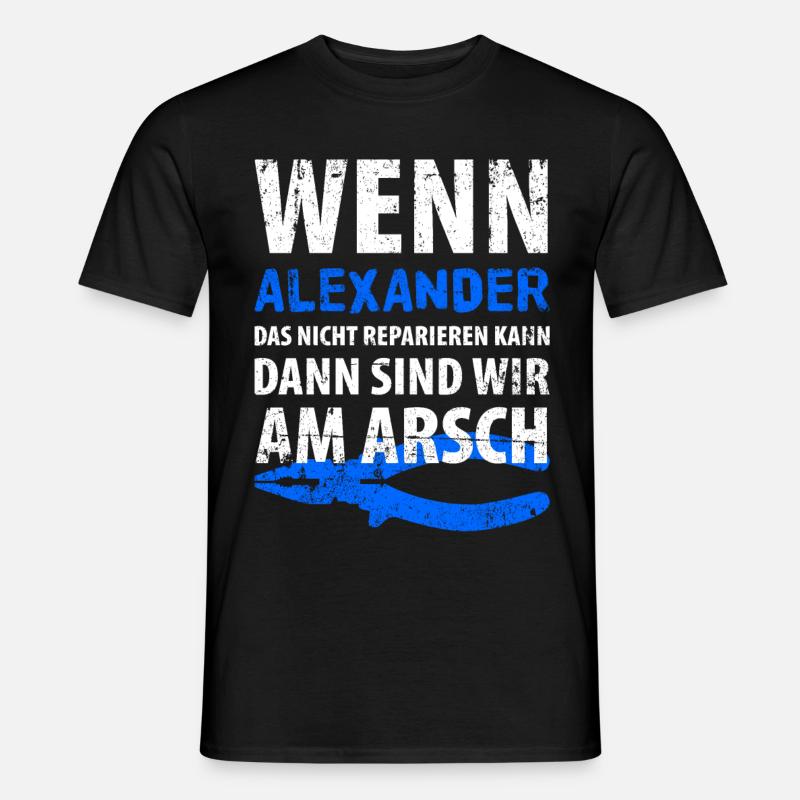 Heimwerker Alexander - Männer T-Shirt - Schwarz