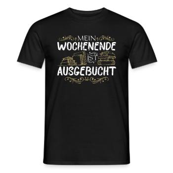 Mein Wochenende Ausgebucht Buch Autorin Lektorin - Männer T-Shirt - Schwarz - Vorne - AI Model Male 178 light (178cm)