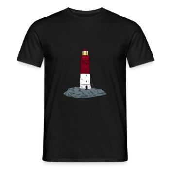 lighthouse - Men's T-Shirt - black - Front - AI Model Male 178 light (178cm)