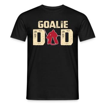 Chandail de la fête des pères de papa gardien de hockey sur glace - T-shirt homme - noir - Devant - AI Model Male 178 light (178cm)