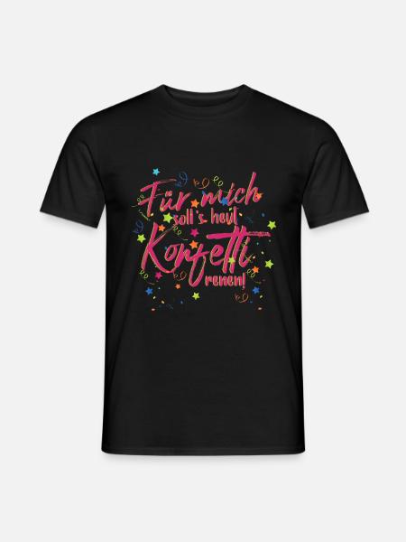 Karneval Kostüm 2020 Fasching Köln - Männer T-Shirt - Schwarz