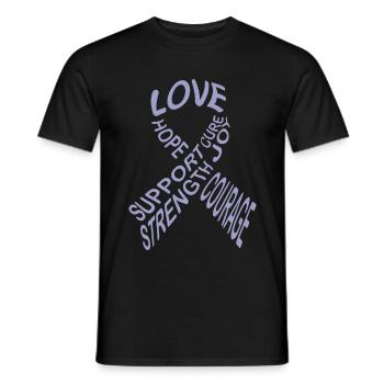Cancer Chemo Gift - Men's T-Shirt - black - Front - AI Model Male 178 light (178cm)