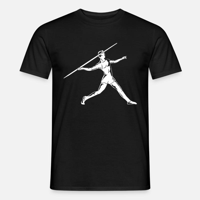 Speerwerfer - Männer T-Shirt - Schwarz