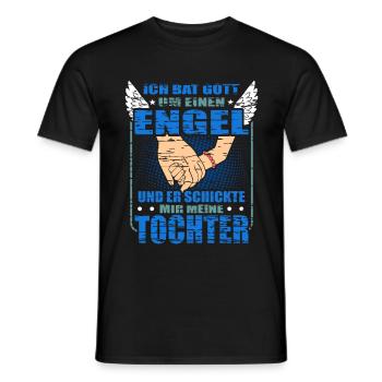 Vater Tochter Spruch Lustiges Papa Vatertag - Männer T-Shirt - Schwarz - Vorne - AI Model Male 178 light (178cm)