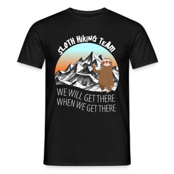 Randonnées montagnes montagnes alpines alpinisme montagne - T-shirt homme - noir - Devant - AI Model Male 178 light (178cm)