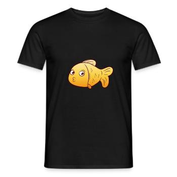 goldfish - Men's T-Shirt - black - Front - AI Model Male 178 light (178cm)