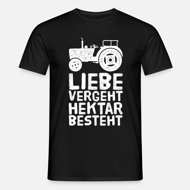 Landwirt Bauer Traktor - Männer T-Shirt - Schwarz