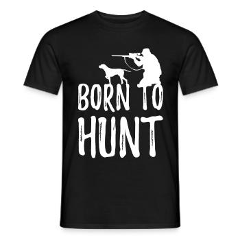Hunter hunting hunting - Men's T-Shirt - black - Front - AI Model Male 178 light (178cm)