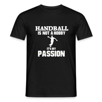 Handball Leidenschaft Sprungwurf Handballspieler - Männer T-Shirt - Schwarz - Vorne - AI Model Male 178 light (178cm)