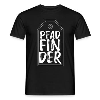 Pfadfinder - Männer T-Shirt - Schwarz - Vorne - AI Model Male 178 light (178cm)