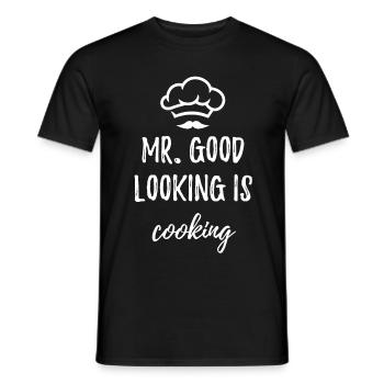 Chef Cook Cooking Chef Food Training - Men's T-Shirt - black - Front - AI Model Male 178 light (178cm)