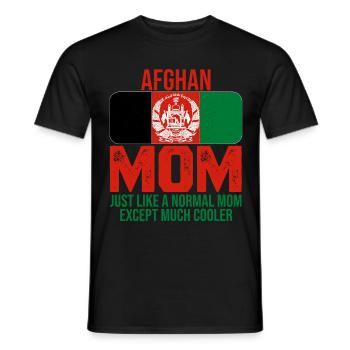 Afghanistan Moms Afghan Drapeau T-shirt de la Fête des Mères - T-shirt homme - noir - Devant - AI Model Male 178 light (178cm)