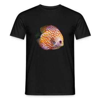 Discus discus cichlid I aquarium hobby - T-shirt homme - noir - Devant - AI Model Male 178 light (178cm)