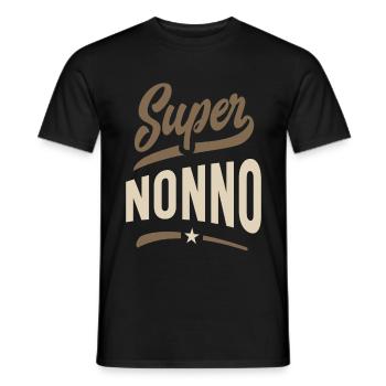 Mens Super Nonno Grandpa Gift - Men's T-Shirt - black - Front - AI Model Male 178 light (178cm)