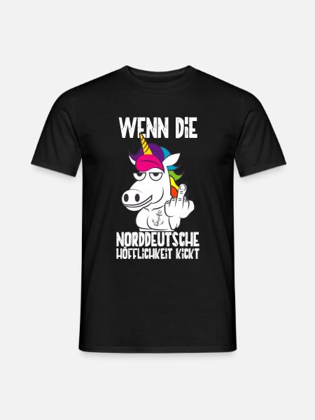 Norddeutscher Spruch Lustiges Norden Geschenk - Männer T-Shirt - Schwarz