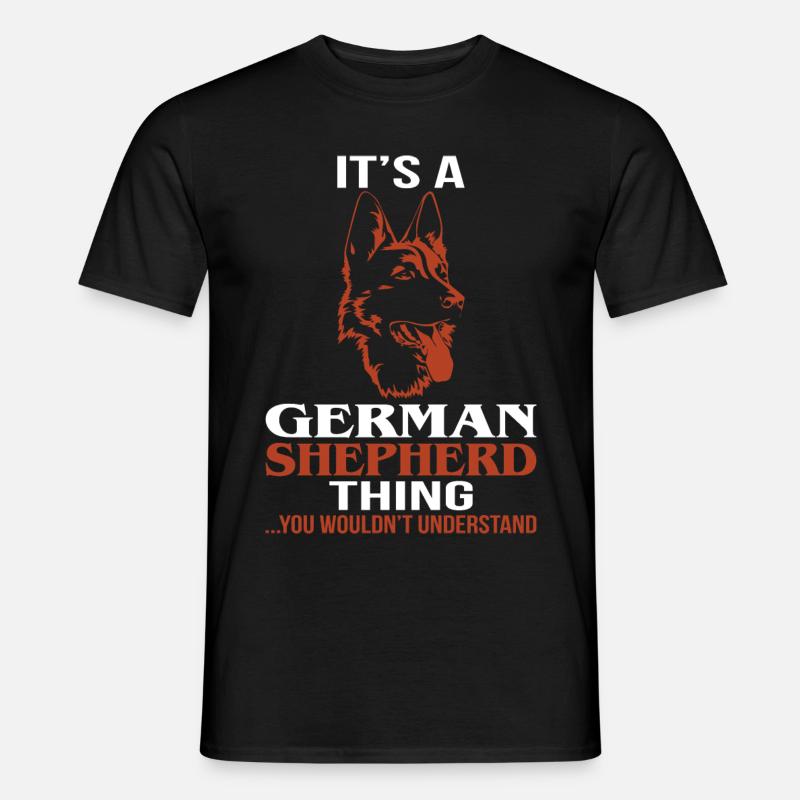 Deutscher Schäferhund - Männer T-Shirt - Schwarz