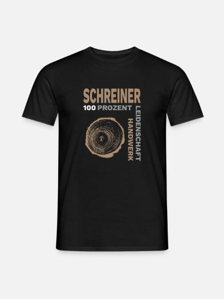 Schreiner Zimmerer Tischler Drechsler Geschenk - Männer T-Shirt - Schwarz