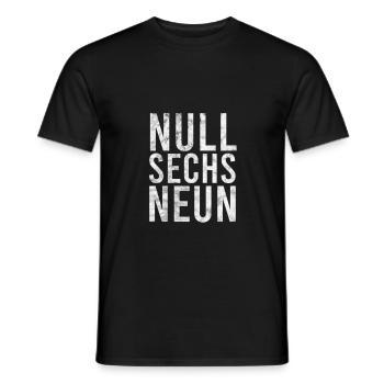 069 - FFM - meine Stadt - Frankfurt am Main - Männer T-Shirt - Schwarz - Vorne - AI Model Male 178 light (178cm)
