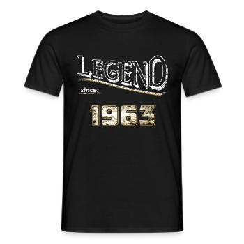 Legend since 1963 / Legende seit 1963 / legendär - Männer T-Shirt - Schwarz - Vorne - AI Model Male 178 light (178cm)