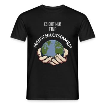 Menschheitsfamilie Friedensbewegung Peace - Männer T-Shirt - Schwarz - Vorne - AI Model Male 178 light (178cm)
