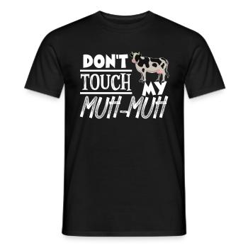 Fass mein Muh Muh nicht an - Männer T-Shirt - Schwarz - Vorne - AI Model Male 178 light (178cm)