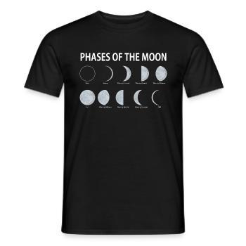 Moon - Men's T-Shirt - black - Front - AI Model Male 178 light (178cm)