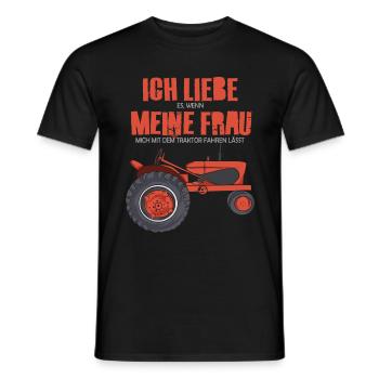 Lustiges Oldtimer Traktor Fan Geschenk Ich liebe - Männer T-Shirt - Schwarz - Vorne - AI Model Male 178 light (178cm)