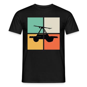 RETRO HANDCAR - Männer T-Shirt - Schwarz - Vorne - AI Model Male 178 light (178cm)