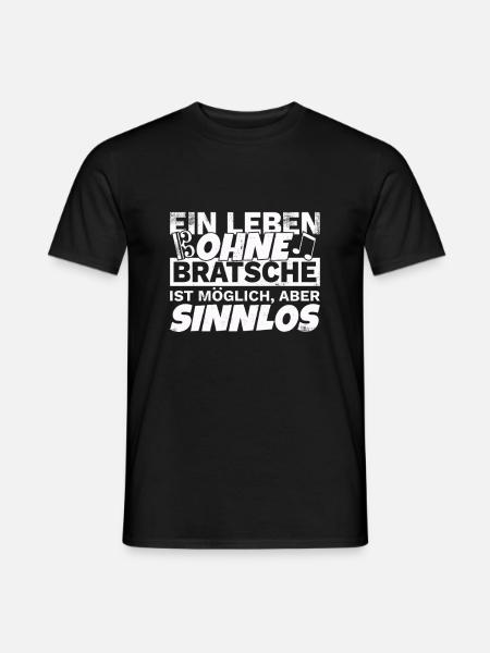 Bratsche Viola Violist Design Cool Spruch Musiker - Männer T-Shirt - Schwarz